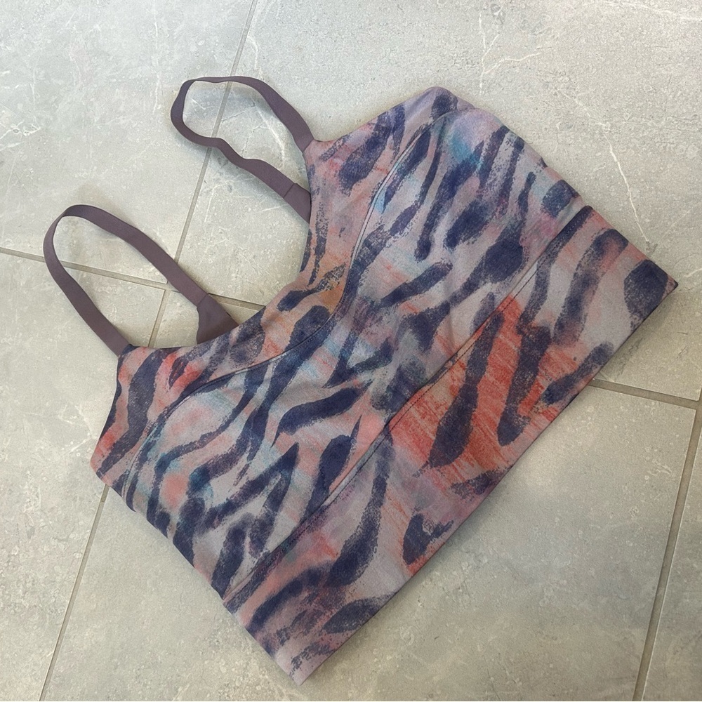 NWT Free People Beat The Heat Reversible Printed Sports Bra - Picture 4 of 9